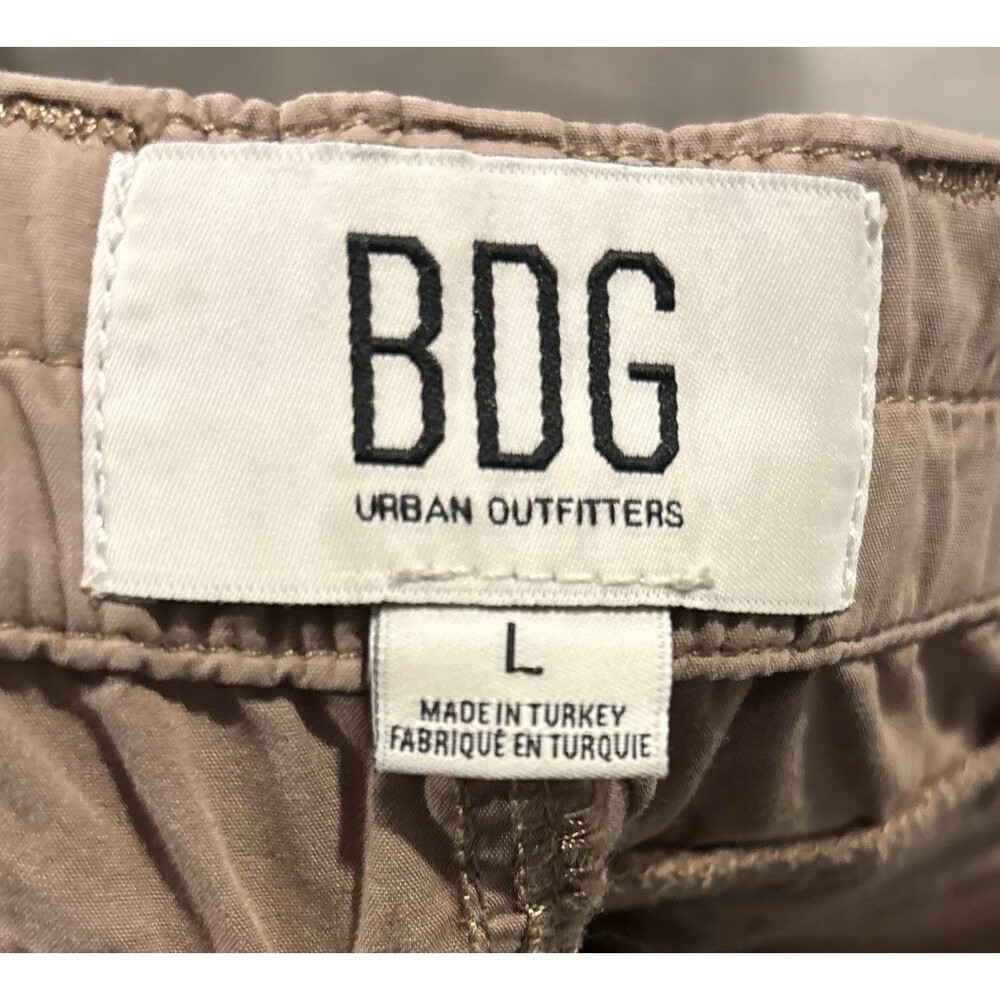 BDG Women's Large Brown 100% Cotton Y2K Cargo Baggy Straight Pants - Picture 7 of 8
